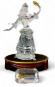 A Swarovski Crystal figure, by Gabriele Stamey, Masquerade Columbine,  17 cm high, annual edition