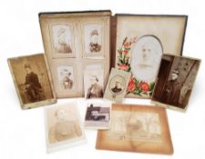 A Victorian photograph album, mostly relating to the Dove family of Sheffield,  including early