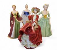 A Franklin Porcelain figure, by John Bromley,  Catherine the Great, printed mark, limited