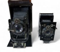 A Contessa Nettel Piccolette Rollefilm camera;  a Contessa Nettel Folding Plate camera (2)