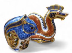 A Royal Crown Derby paperweight, Debenhams Squirrel, gold stopper,  printed mark;   a Royal Crown