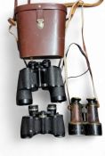 Militaria - a set of World War I military issue binoculars, 5333;  others, Carl Zeiss Jena, 10x 50;