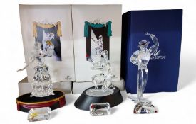 A Swarovski Crystal figure, by Gabriele Stamey, Masquerade Columbine,  17 cm high, annual edition