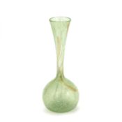 A JAMES COUPER & SONS 'CLUTHA' GLASS VASE, THE DESIGN ATTRIBUTED TO CHRISTOPHER DRESSER, CIRCA 1895