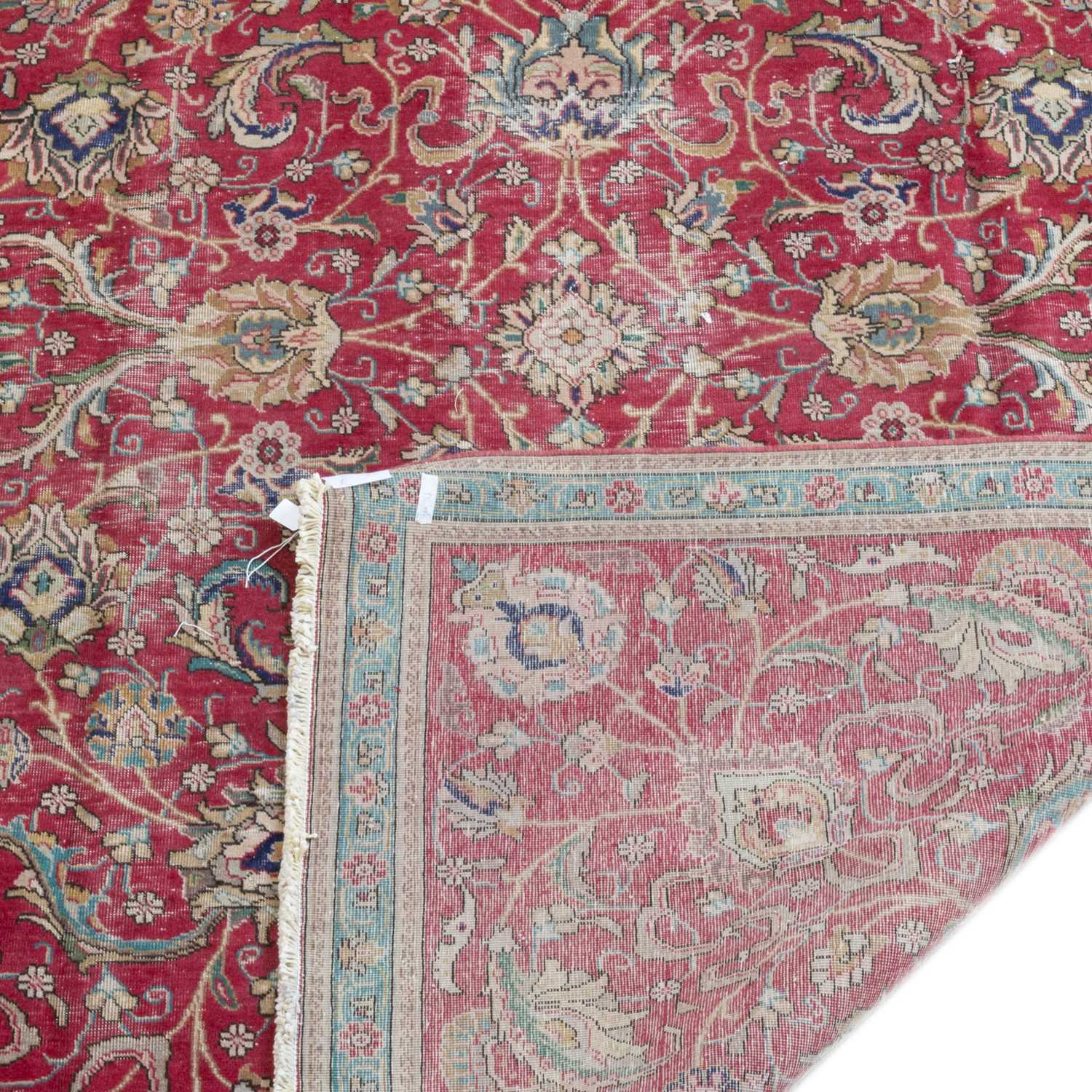 A PERSIAN TABRIZ CARPET - Image 2 of 2