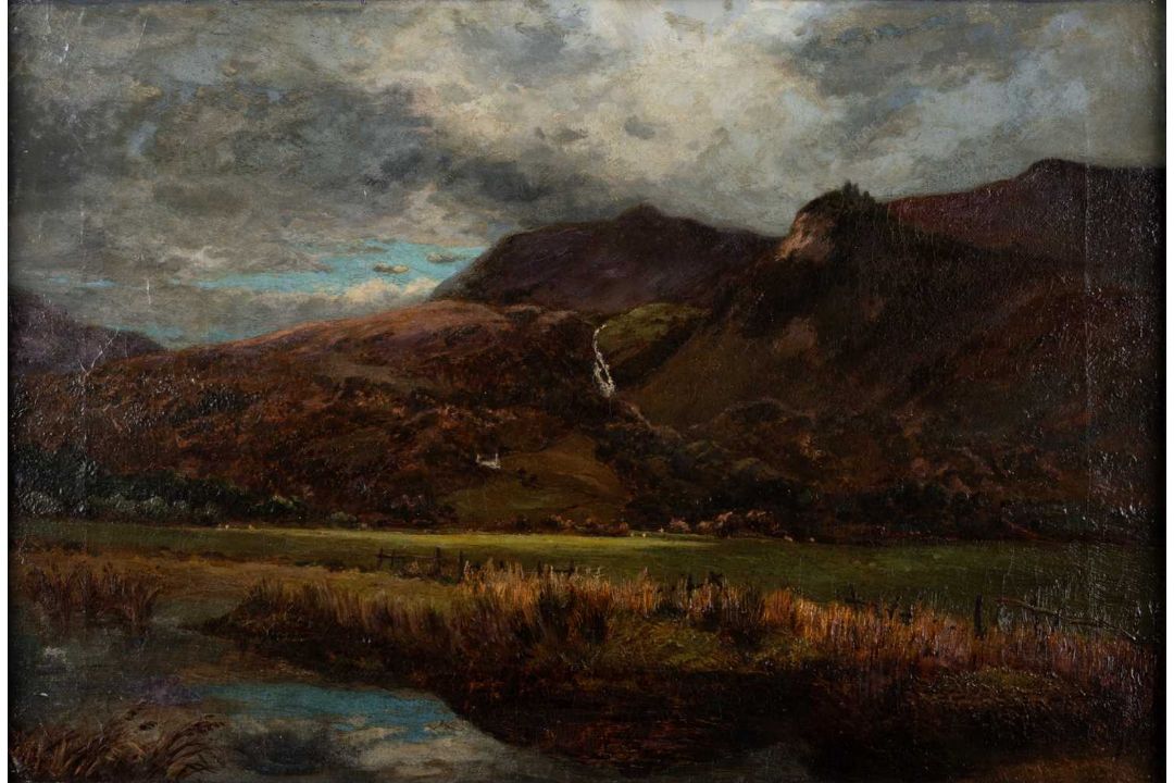 MARMADUKE A. LANGDALE (1840-1905) MOUNTAIN LANDSCAPE - Image 1 of 3