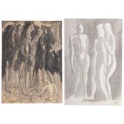 DOMINIC FELS (1920-1984) TWO FIGURAL STUDIES