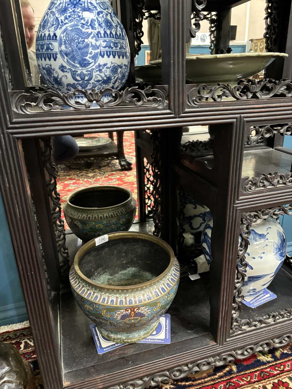 A CHINESE HARDWOOD DISPLAY CABINET, 19TH CENTURY - Image 4 of 8