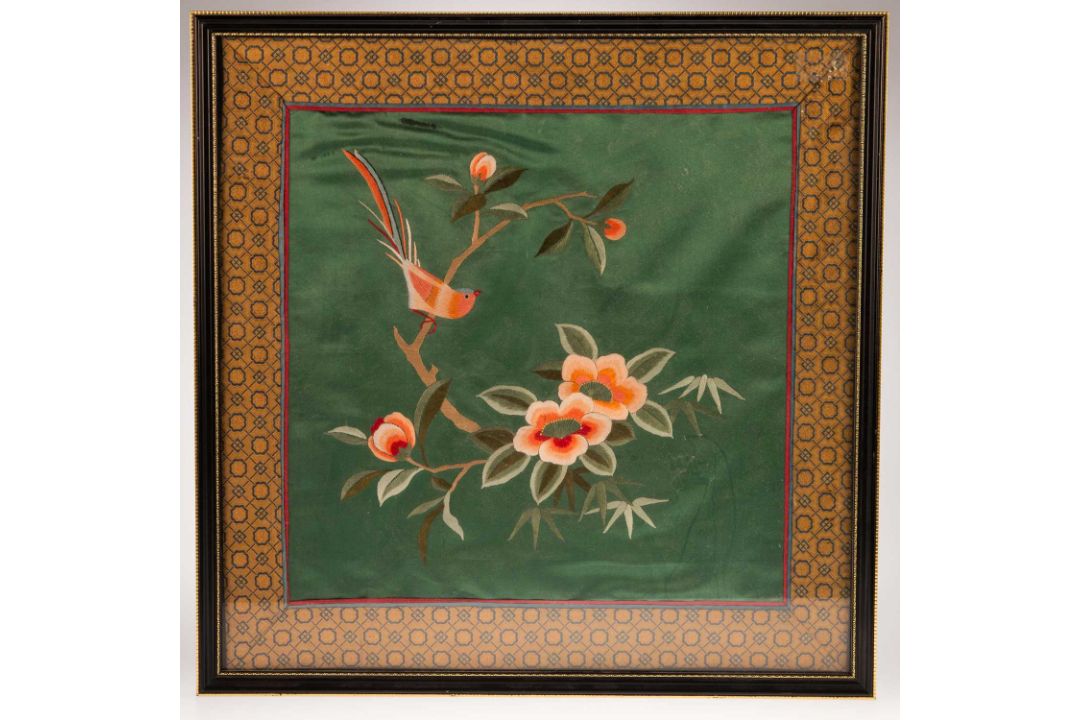A CHINESE SILVERED METAL INLAID HARDWOOD TRAY, PROBABLY LATE 19TH CENTURY - Image 2 of 2