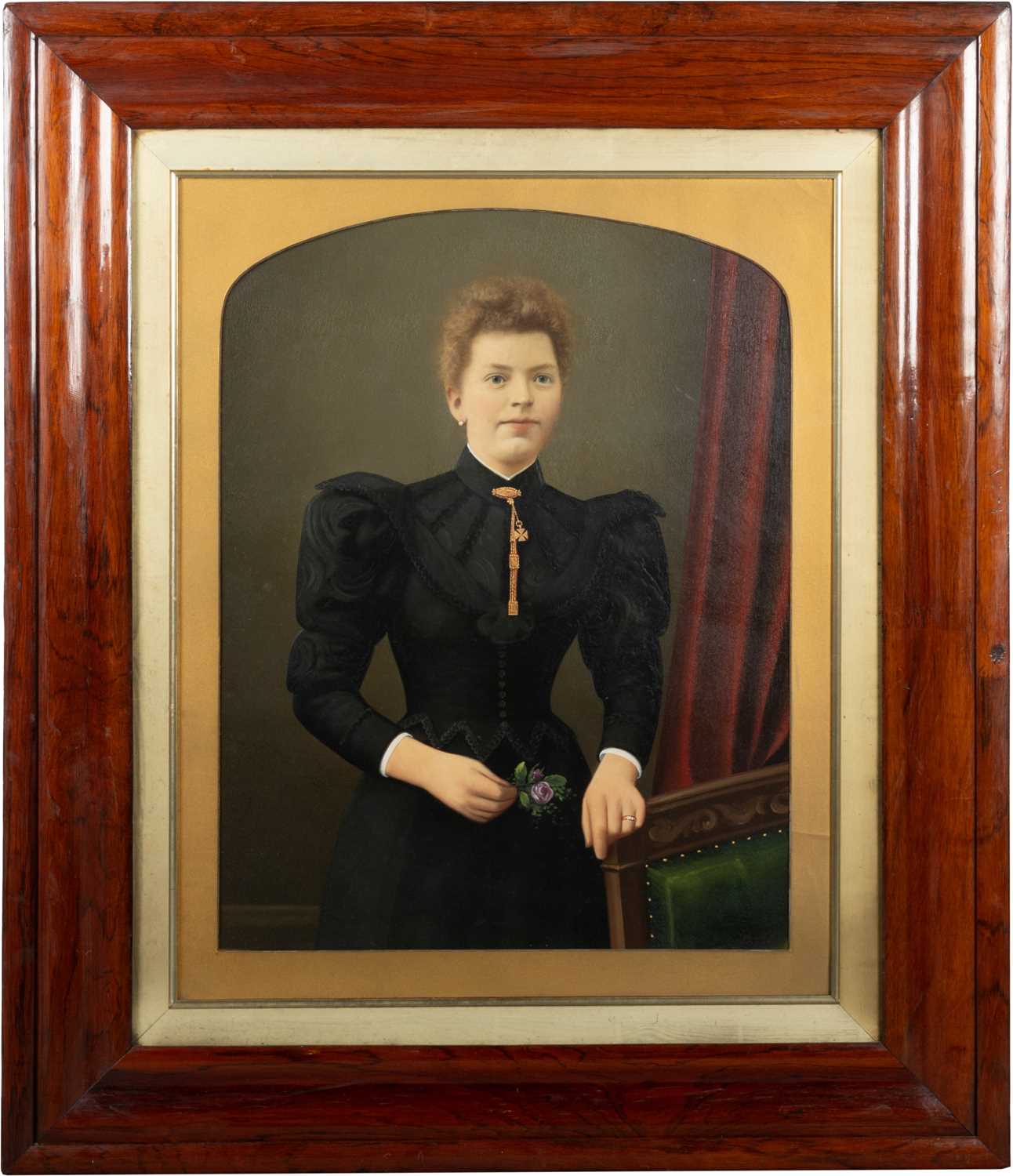 TWO 19TH CENTURY ROSEWOOD PICTURE FRAMES - Image 2 of 5