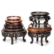 A GROUP OF CHINESE HARDWOOD STANDS