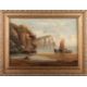 E.K REDMORE (1860-1941) PAIR OF COASTAL SCENES WITH SHIPS AND FIGURES - Image 3 of 4