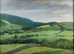 PHILIP NAVIASKY (1894-1983) COUNTRY LANDSCAPE WITH FARM BUILDINGS