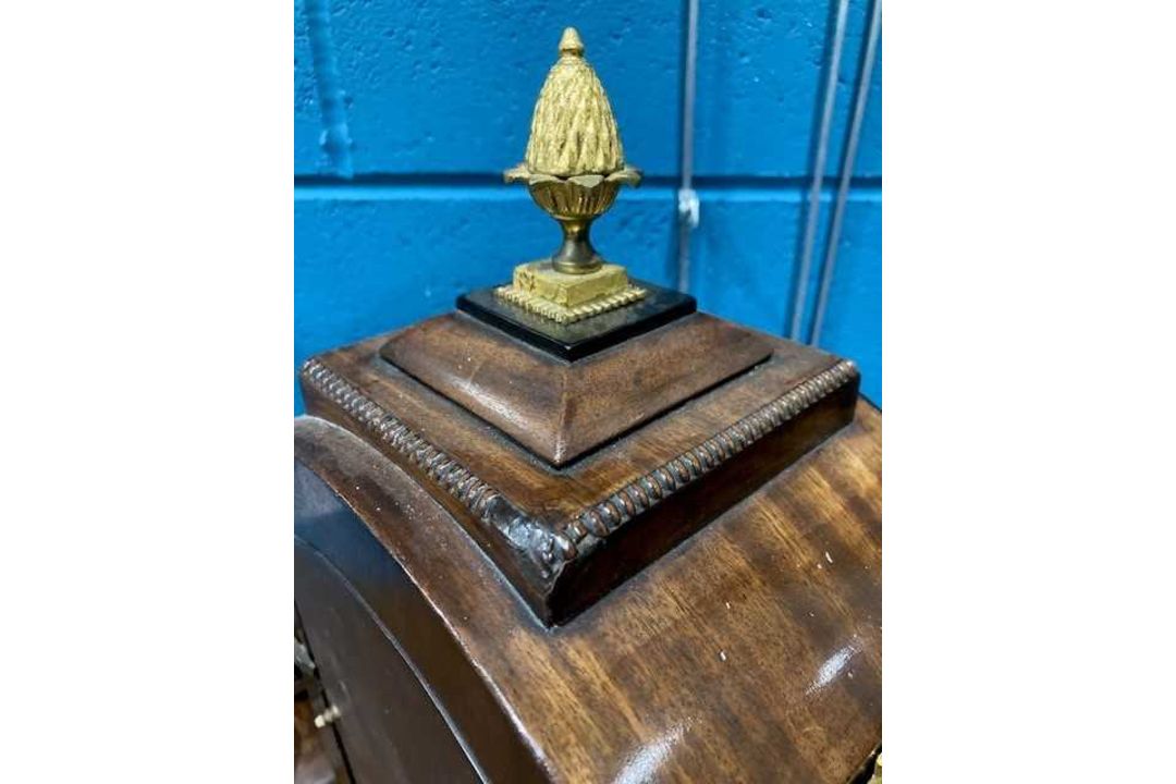 A REGENCY ROSEWOOD SINGLE-FUSEE BRACKET CLOCK, SIGNED FRANK ROGERS, LONDON - Image 3 of 5
