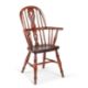 A 19TH CENTURY CHILD'S OAK AND ELM WINDSOR ARMCHAIR - Image 2 of 3