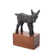 AFTER JAKOB WILHELM FEHRLE (1884-1974) BRONZE MODEL OF A LAMB
