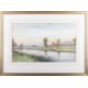 GEORGE HENRY JENKINS (1843-1914) RIVER LANDSCAPE WITH CITY BEYOND, POSSIBLY BRISTOL - Image 2 of 3