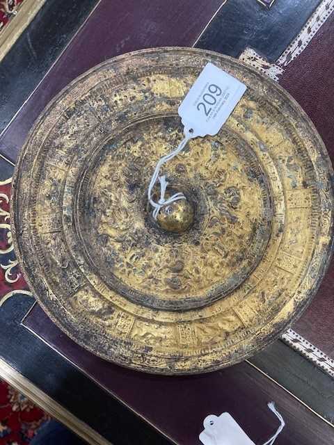 A CHINESE BRONZE MIRROR - Image 2 of 3