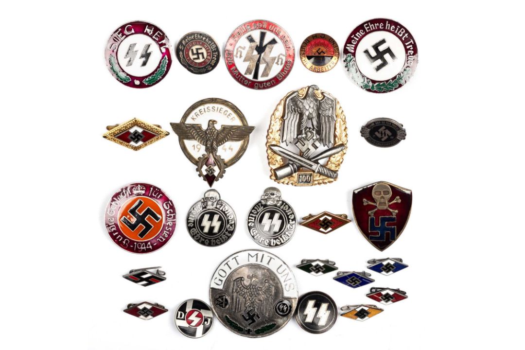 A COLLECTION OF BADGES