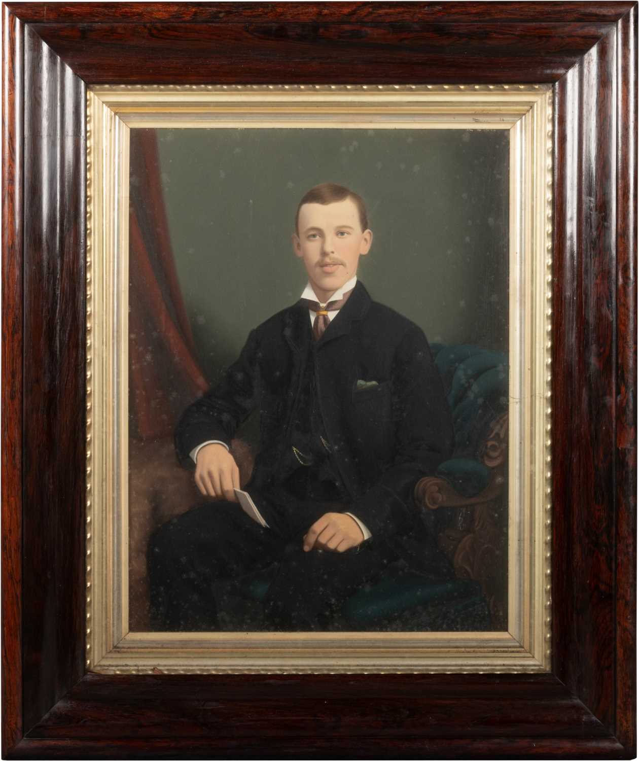 TWO 19TH CENTURY ROSEWOOD PICTURE FRAMES - Image 3 of 5