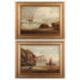 E.K REDMORE (1860-1941) PAIR OF COASTAL SCENES WITH SHIPS AND FIGURES - Image 1 of 4