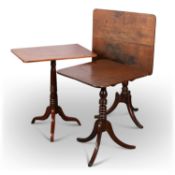 THREE LATE GEORGIAN TILT-TOP TRIPOD TABLES