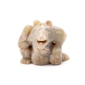 A HAN-STYLE HARDSTONE CARVING OF A BEAR