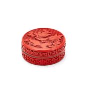 A CHINESE CINNABAR LACQUER BOX
