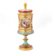 A FINE VIENNA CUP AND COVER, CIRCA 1880