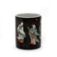 A CHINESE FAMILLE NOIRE BRUSH POT - Image 2 of 3