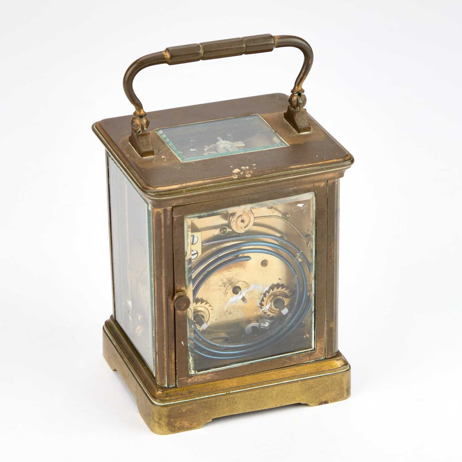 A FRENCH BRASS-CASED CARRIAGE CLOCK, EARLY 20TH CENTURY - Image 5 of 12