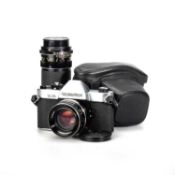 A ROLLEIFLEX SL35 SLR CAMERA