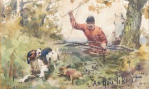 ALFRED WILLIAM STRUTT (1856-1924) AS YOU LIKE IT, HUNTING SCENE