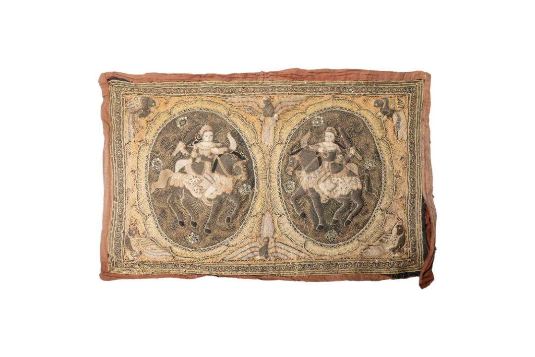 TWO BURMESE WALL HANGINGS - Image 3 of 3