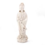 A CHINESE BLANC-DE-CHINE FIGURE OF GUANYIN