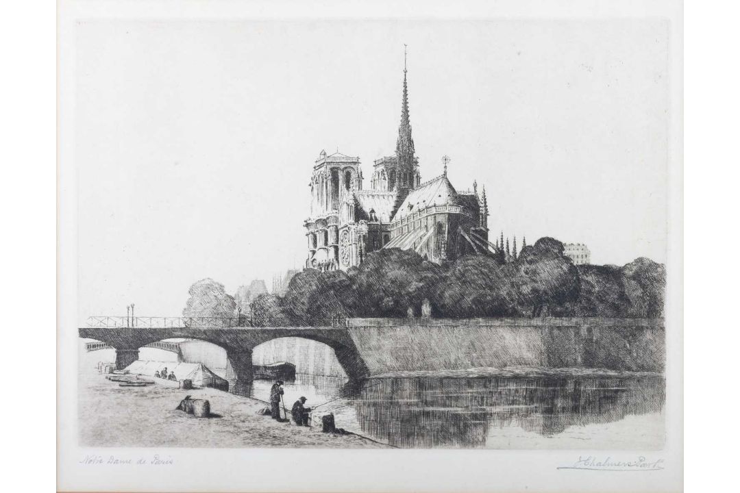 JAMES CHALMERS PARK (1858-1938) NOTRE DAME, PARIS - Image 1 of 4