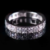A DIAMOND HALF ETERNITY RING