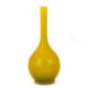 A CHINESE YELLOW GROUND BOTTLE VASE - Image 1 of 3