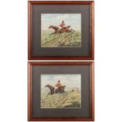 M. MIERZWINSKI (19TH - 20TH CENTURY) A PAIR OF HUNTING SCENES