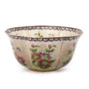 A CHINESE PLIQUE-A-JOUR BOWL