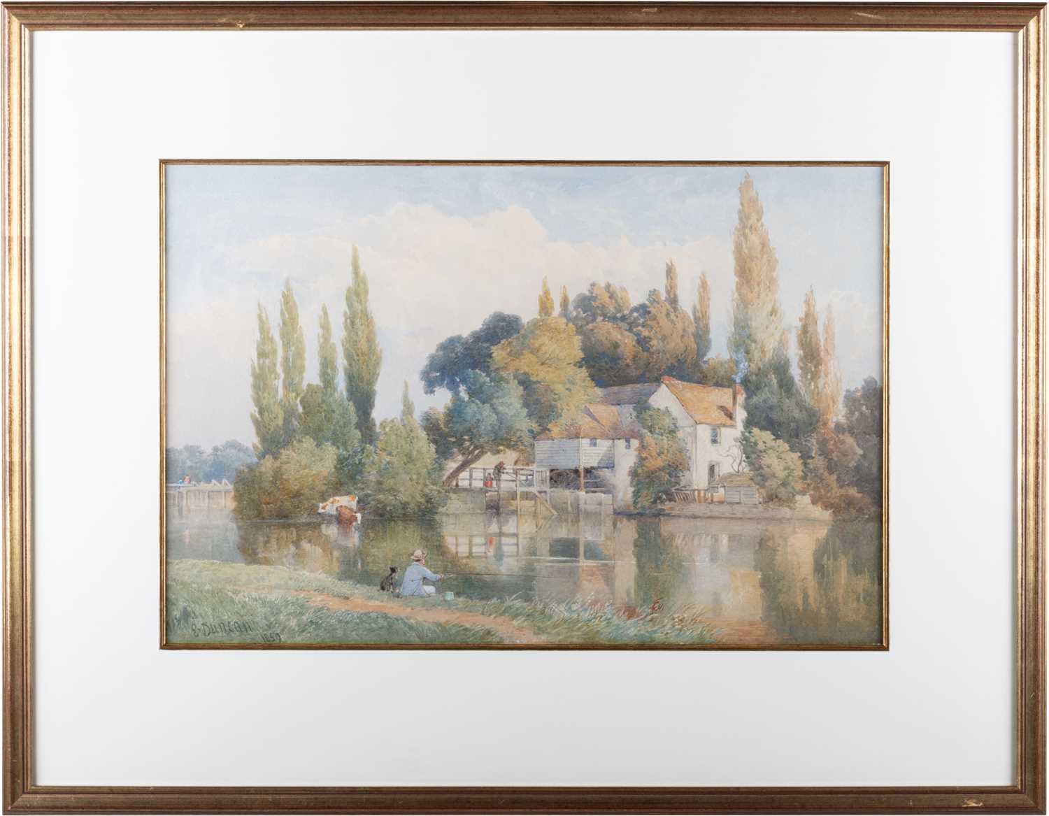 EDWARD DUNCAN R.W.S (1803-1882) ON THE UPPER THAMES - Image 3 of 3