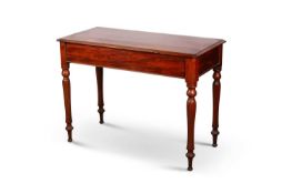 A 19TH CENTURY MAHOGANY CONSOLE TABLE