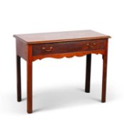 A GEORGE III MAHOGANY SIDE TABLE