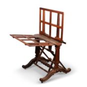 AN EARLY 19TH CENTURY ROSEWOOD FOLIO STAND