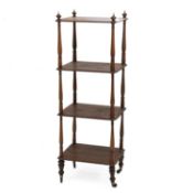 A 19TH CENTURY ROSEWOOD WHATNOT