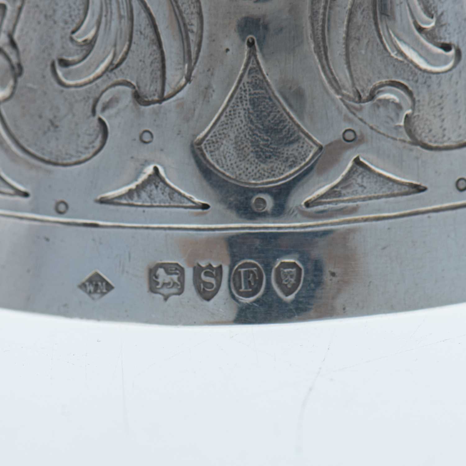 A LATE 19TH CENTURY GERMAN SILVER WAGER CUP - Image 2 of 2