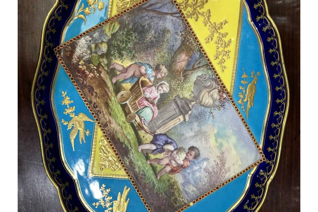 A FINE SÈVRES STYLE TRAY, LATE 19TH CENTURY - Image 6 of 6