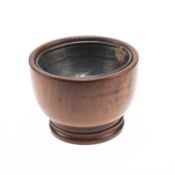 A GEORGIAN FRUIT WOOD TREEN BOWL
