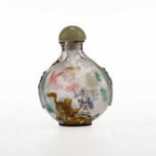 A CHINESE GLASS SNUFF BOTTLE