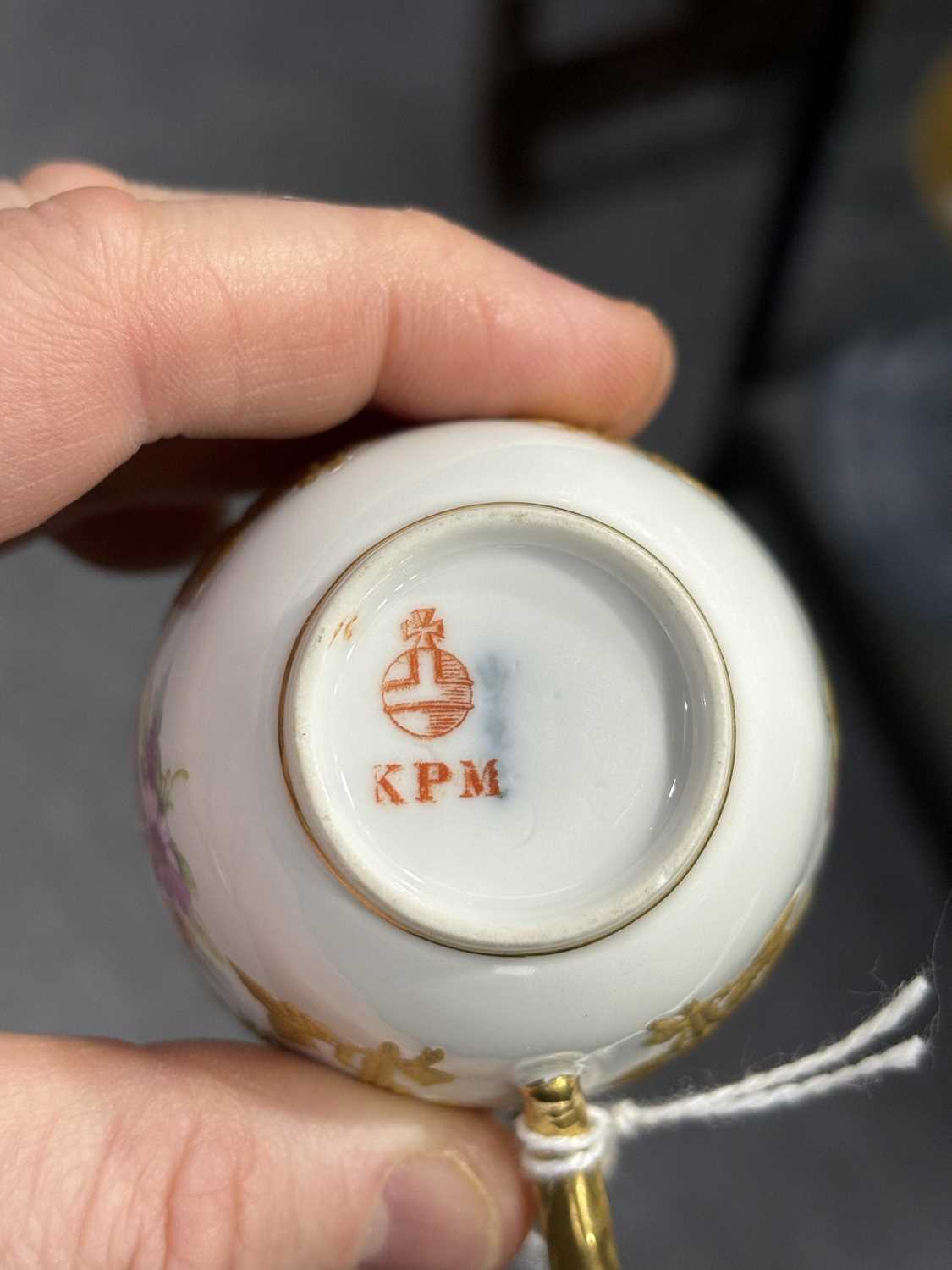 A BERLIN (KPM) PORCELAIN CUP AND SAUCER - Image 3 of 3
